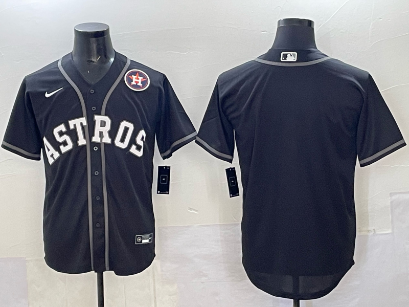 Men Houston Astros blank black 2025 Nike MLB Jersey 0020->houston astros->MLB Jersey